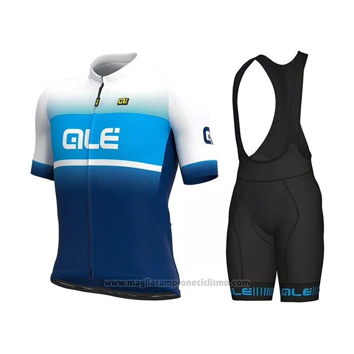 2021 Abbigliamento Ciclismo ALE Blu Manica Corta e Salopette (5)